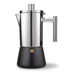 CARVER Milano Stainless Steel Stovetop Espresso Maker – Induction Compatible Moka Pot - Image 2
